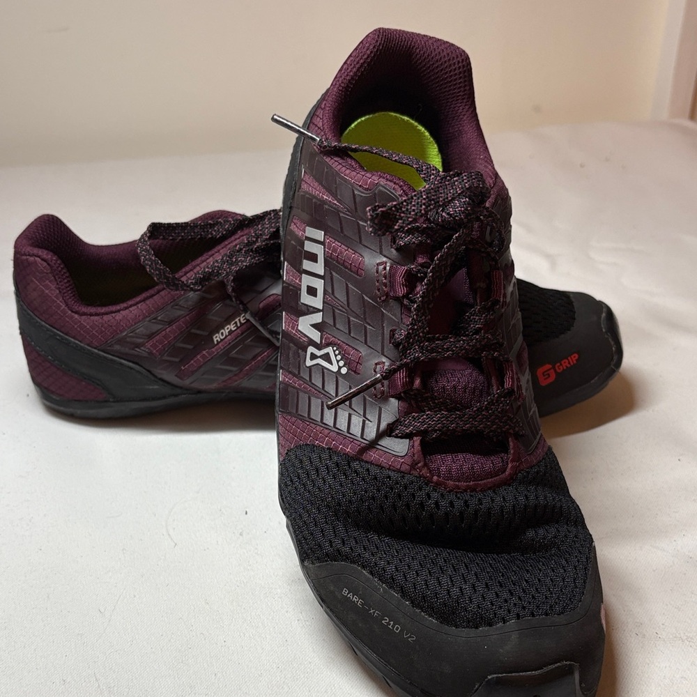 Inov-8 Purple and Black Bare XF 210 V2 Size 9.5